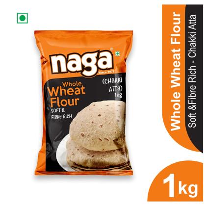 Whole Wheat Atta / Flour 1 kg-Naga